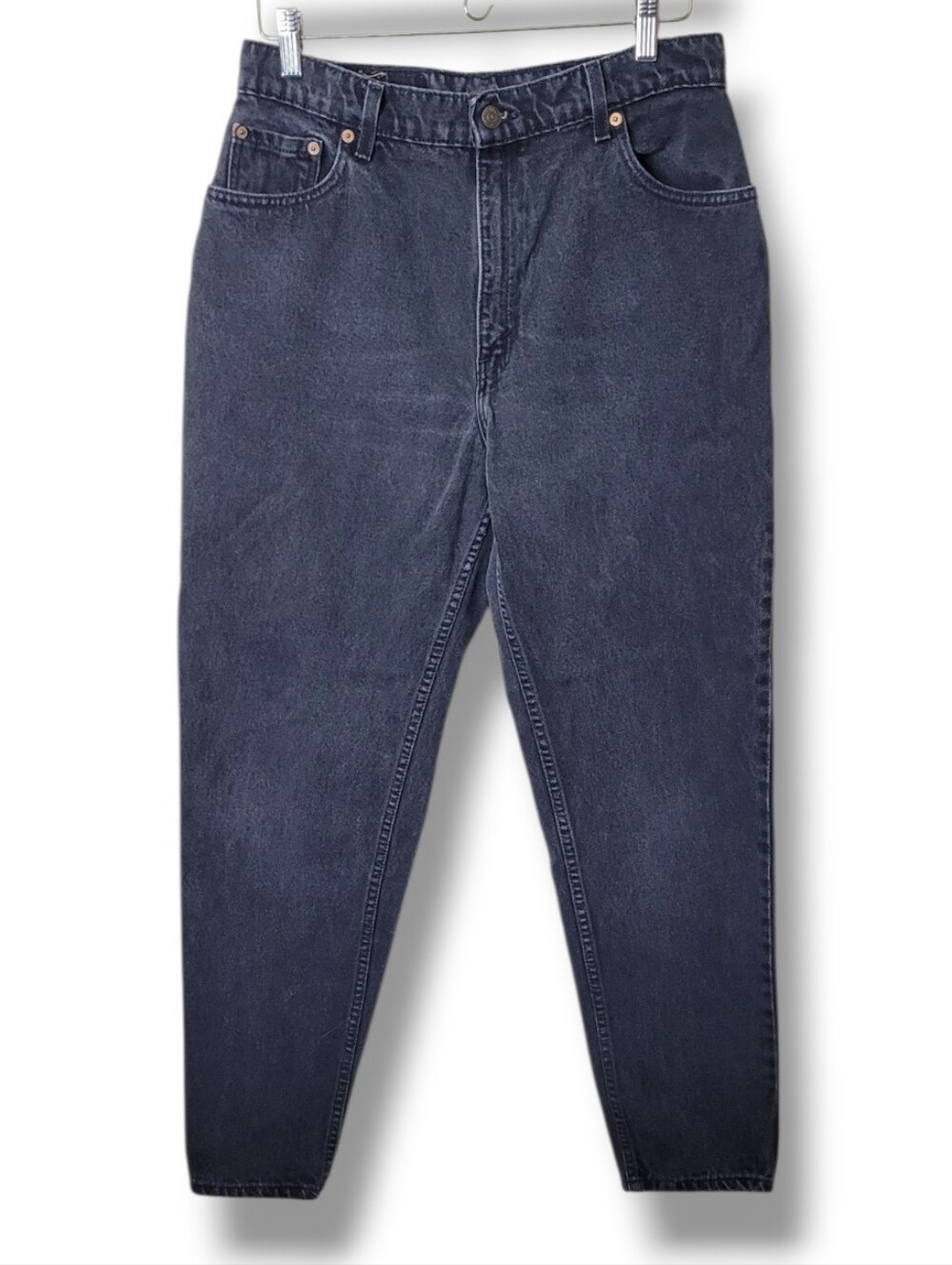 Vintage 90s Black Levis 551 • Size 14 Relaxed Fit Tapered Leg